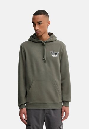 REG FONT PLAY  - Jersey con capucha - pewter green