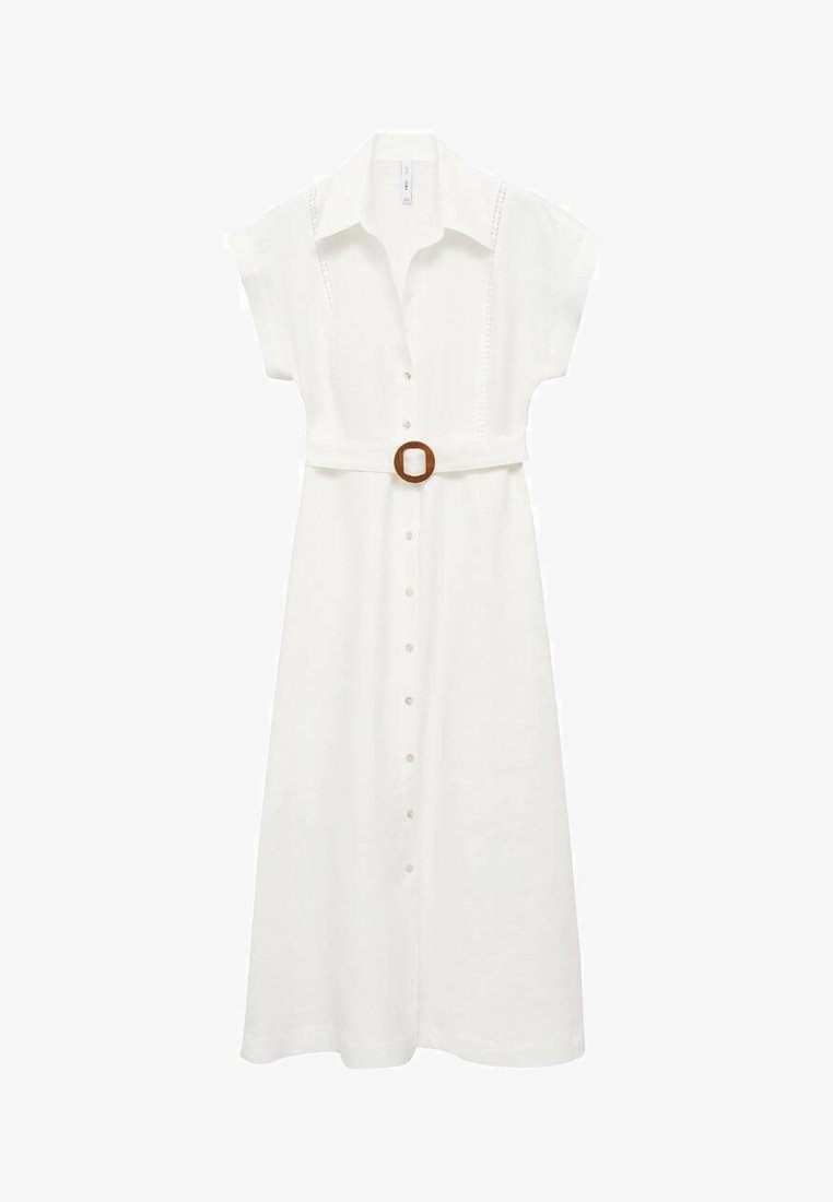 Mango SARA - Shirt dress - white - Zalando Mango SARA - Shirt dress - white - Zalando
