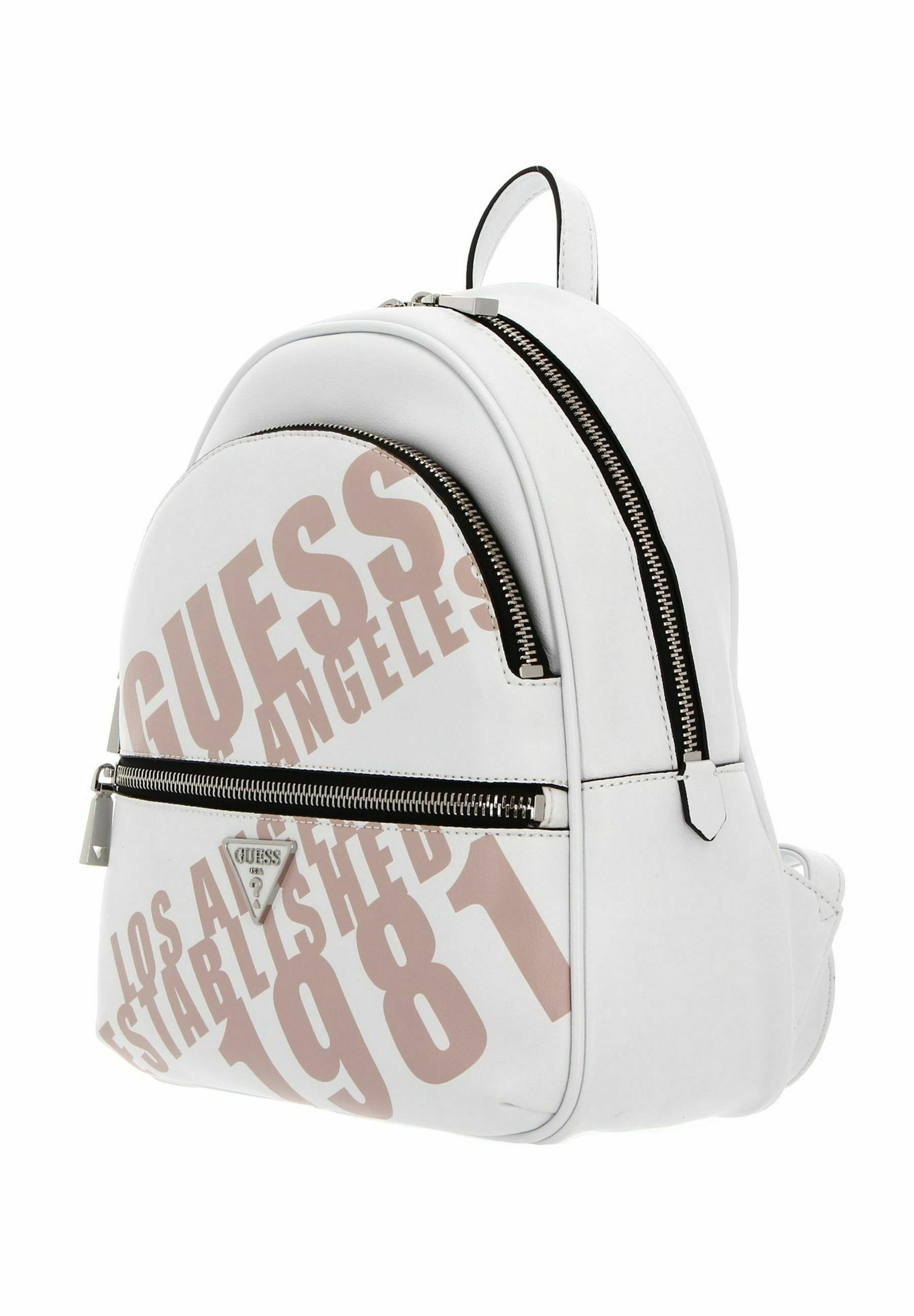 guess mini backpack white