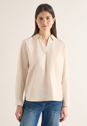 MIT TURN-UP - Blouse - beige