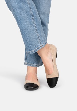 Ballet pumps - black with beige