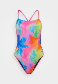 Speedo PRINTED V BACK - Maillot de bain - flare pink