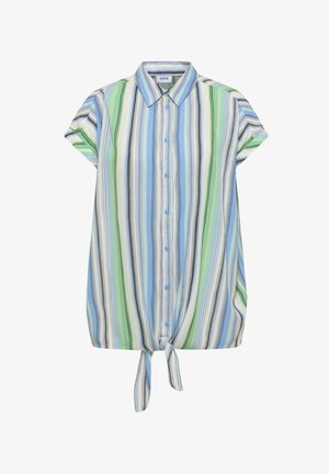 Cecil, SHIRT BLOUSE WITH STRIPES AND KNOT, jasnoniebieski