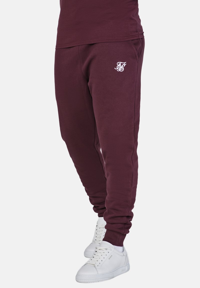 SIKSILK Pantaloni sportivi - burgundy
