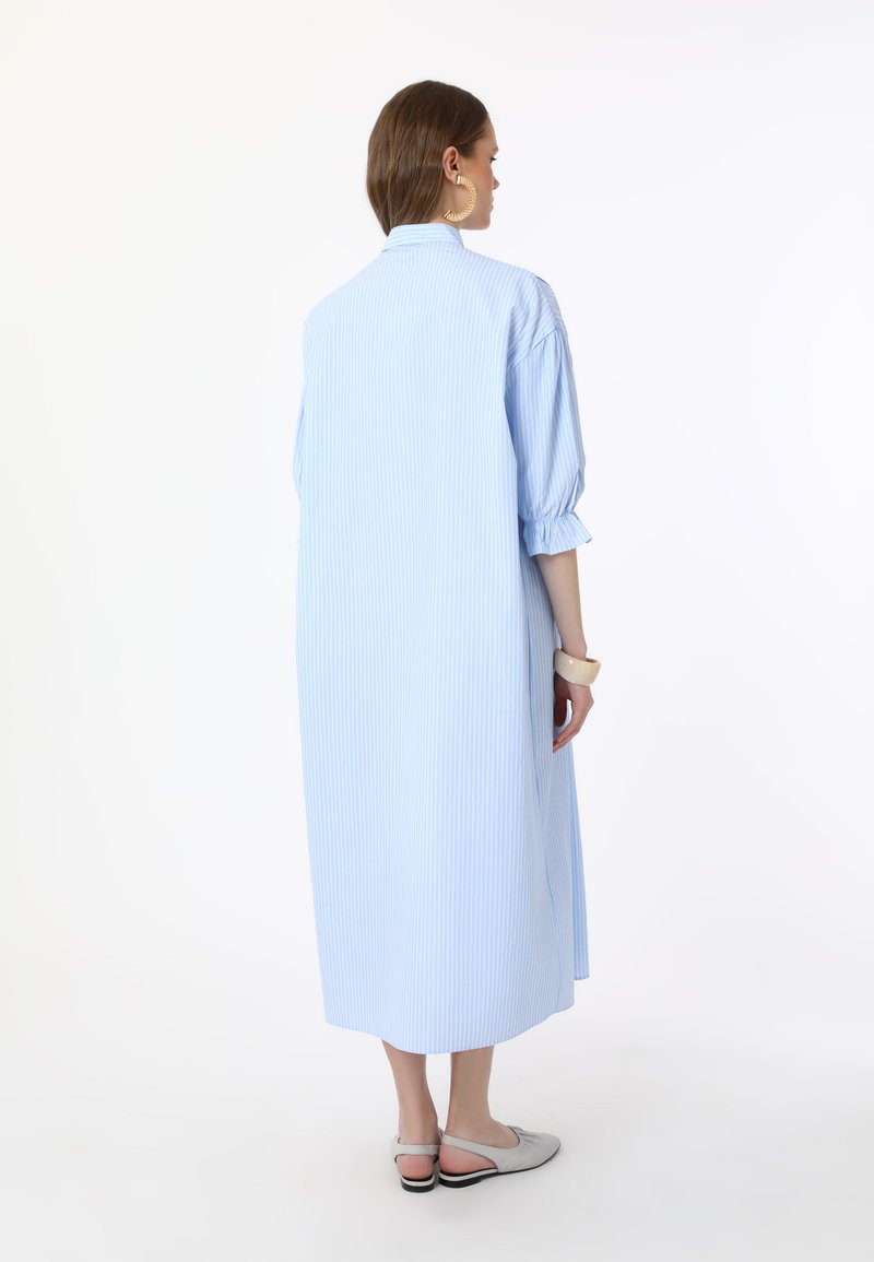 modanisa shirt dress Buy Modanisa Plain Shirt Collar Tie Belt Modest Dress Online