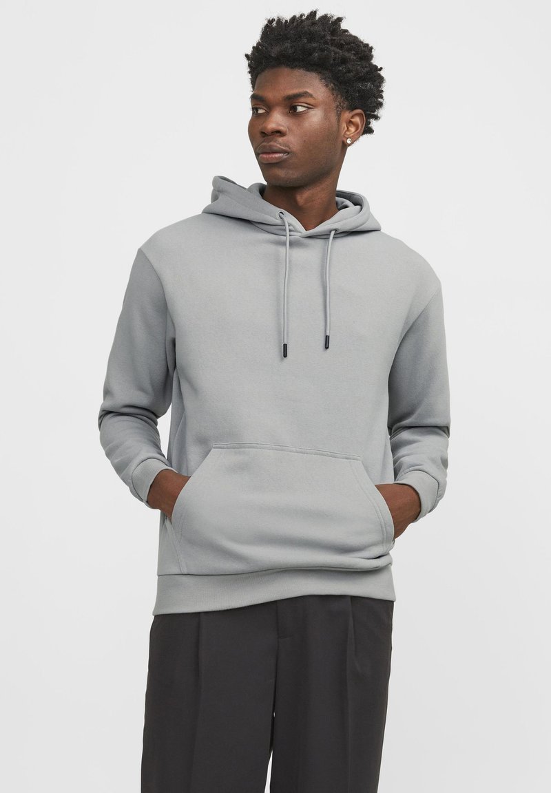 Jack & Jones JJEBRADLEY HOOD - Sportinis megztinis - ultimate grey
