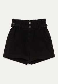 Bershka Farkkushortsit - black