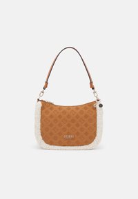 Guess DAVIKA HOBO - Handbag - cognac