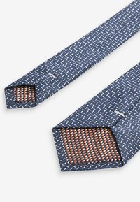 Next TEXTURED WITH 2 PACK REGULAR - Kravata - navy blue rust brown