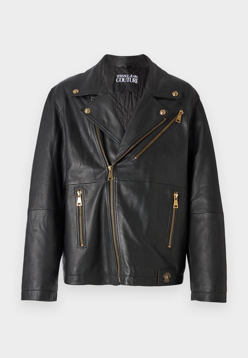 Versace Jeans Couture Leren jas zwart Versace Jeans Couture Leren jas zwart