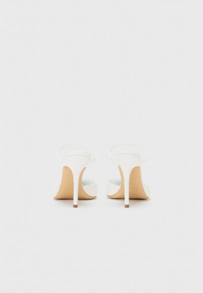 GIABORGHINI THE POINT - Pantofle na podpatku - optic white