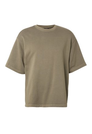 Urban Classics, HEAVY BOXY TEE - T-shirts basic - paleolive