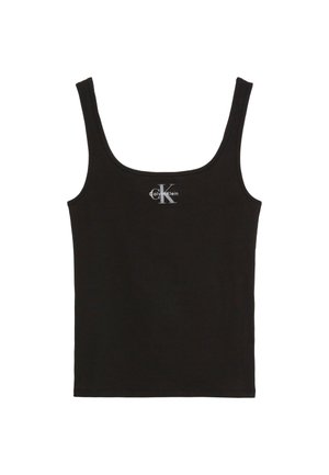 Calvin Klein Jeans MONOGRAM SCOOP - Top - black