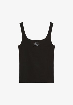 Calvin Klein Jeans MONOGRAM SCOOP - Top - black