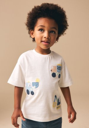 Next, REGULAR FIT - SHORT SLEEVE APPLIQUÉ T-SHIRT  . - T-Shirt print - neutral digger trio