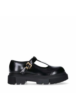 CON CINTURINO E CHUNKY - Ballerina's met enkelbandjes - nero