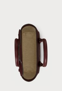 Lauren Ralph Lauren PEBBLED LEATHER SMALL TANNER SATCHEL - Kézitáska - dark garnet