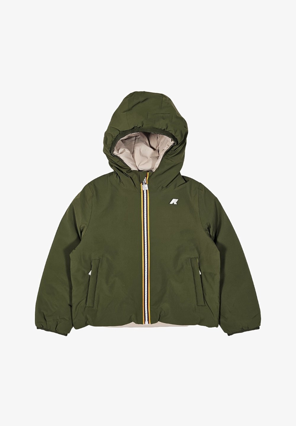 K-Way REVERSIBILE Giacca invernale verde-beige/verde