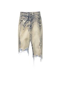 LAB - Short en jean - beige schwarz