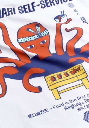 Woodbird, JUNO OCTO TEE - T-shirt imprimé - white
