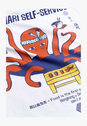 Woodbird, JUNO OCTO TEE - T-shirts print - white