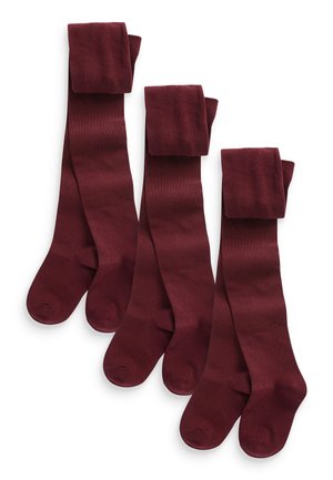 SCHOOL THREE PACK - Medias - burgundy red