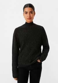 comma casual identity Strickpullover - schwarz