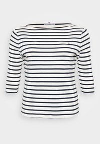 SLIM CODY BOAT 3/4 - Majica z dolgimi rokavi - ecru/dark night navy