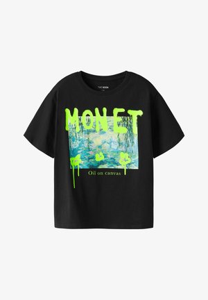 KUNST - Majica kratkih rukava s printom - black