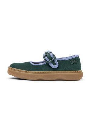 Ankle strap ballet pumps - dunkelgrün