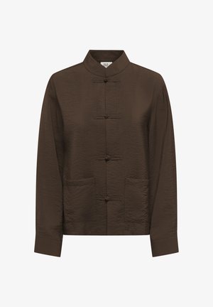JDY, JDYCILLA L/S NAPOLEON SHIRT WVN EXP - Chemisier - slate black