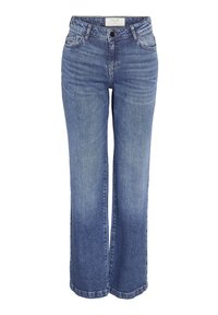 NMNILA WIDE - Wide leg - medium blue denim