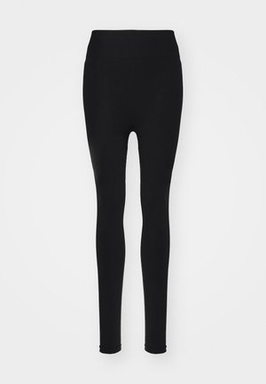 Stronger SEAMLESS SCHRUNCH LEGGINGS - Tamprės - black