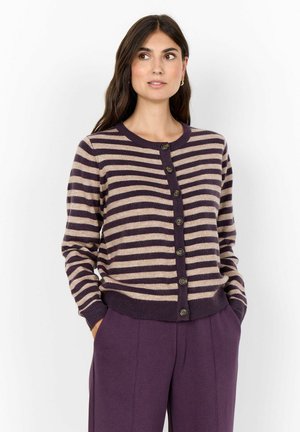 ORLEAN STRIPE - Cardigan - c plum perfect mel