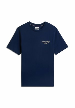 Tommy Hilfiger, TOMMY HILFIGER BACK LOGO CREW NECK T-SHIRT - T-Shirt print - carbon navy