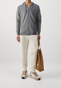 Lyle & Scott Felpa con zip - mottled grey