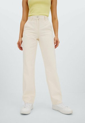 Stradivarius, Jeans Straight Leg - mottled beige