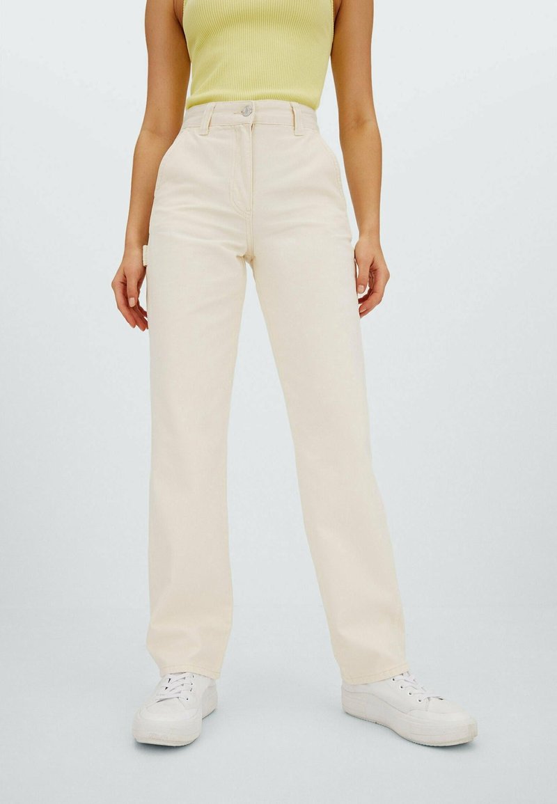 Stradivarius Jean droit - mottled beige