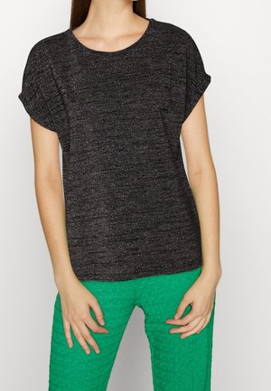 T-shirt med print - black