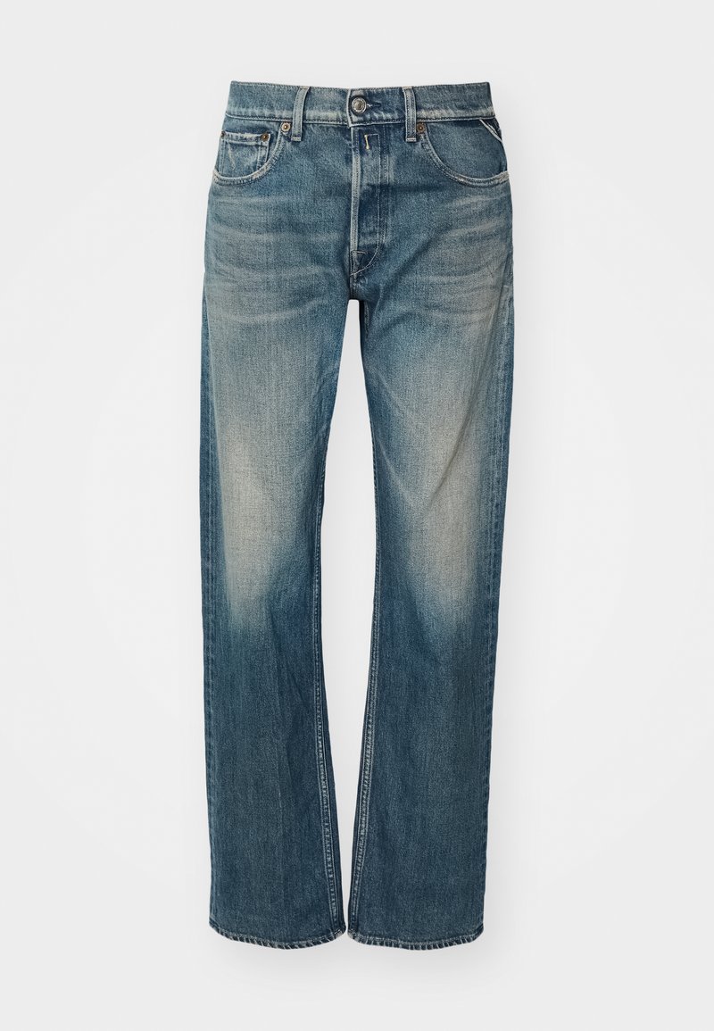 Replay Relaxed fit jeans donkerblauw denim