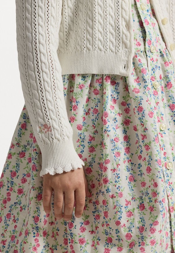 POINTELLE KNIT COTTON CARDIGAN - Cardigan - nevis2