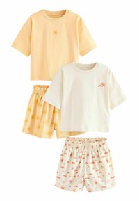 Next - 2 PACK SET REGULAR FIT - Pyjama - cream  yellow Miniatuurafbeelding 1