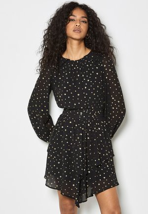 FOIL STAR MINI - Freizeitkleid - black
