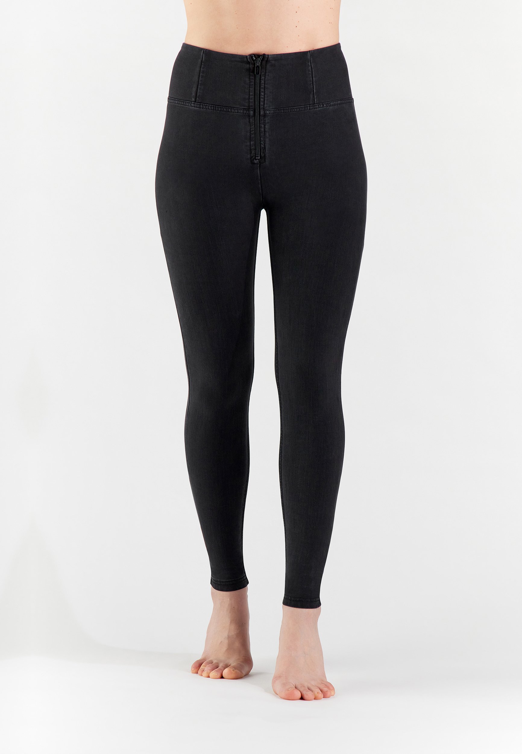 Freddy VITA ALTA Leggings denim nero/nero denim