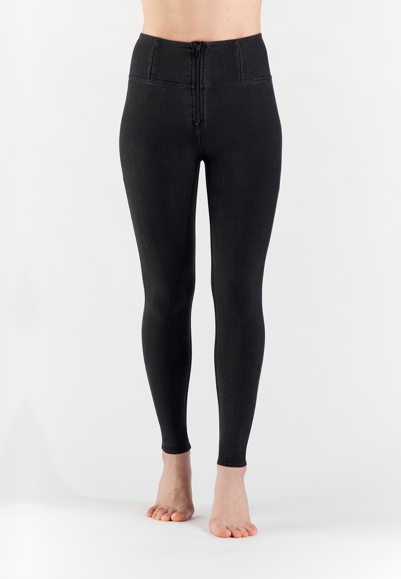 Freddy VITA ALTA - Leggings - denim nero