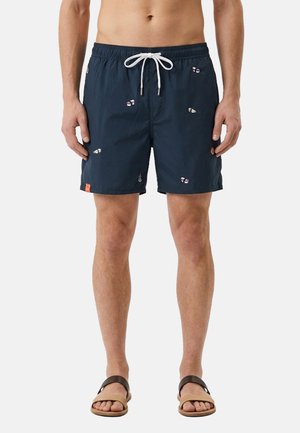 Sun68, SWIM PANT SMALL EMBROIDERY - Shorts da mare - navy blue