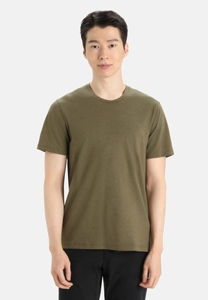 MERINO CENTRAL CLASSIC - T-shirt basique - OLIVE