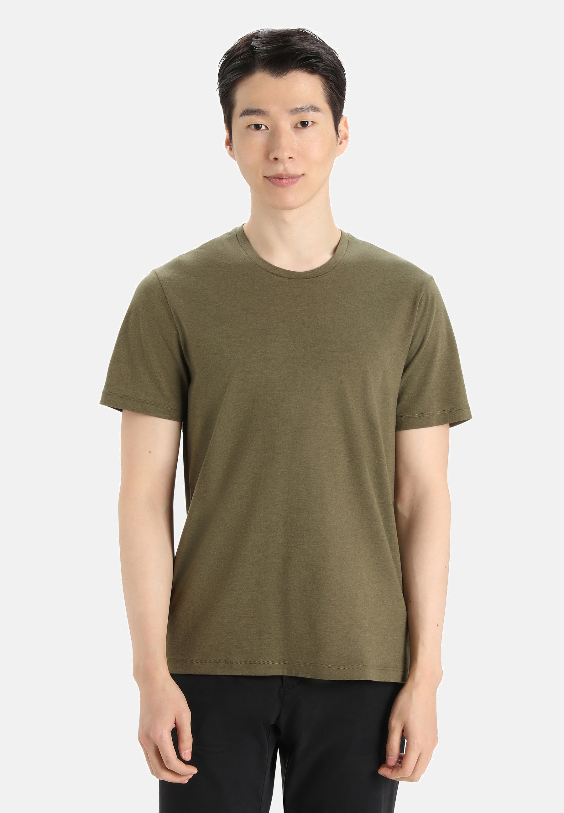 T-Shirt Uomo 100% Cotone Stile Militare – Verde Oliva, Basic, Taglia M, Cotone Resistente