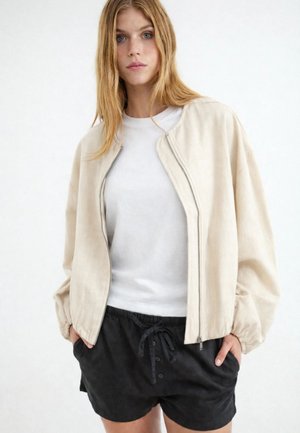 Balmohk, Zip-Front Bomber - Veste légère - ecru