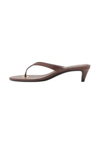 WITH  DETAIL - T-bar sandals - brown